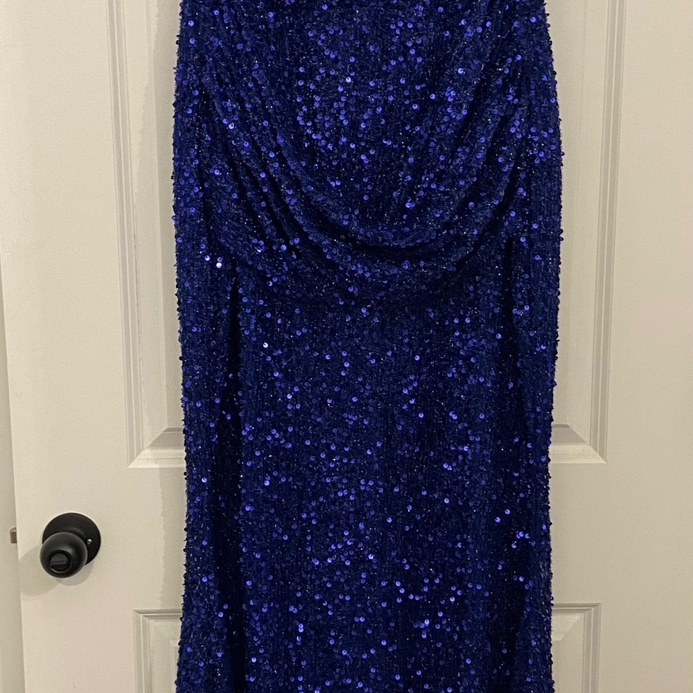 Elegant Faeriesty Blue Sequin Dress